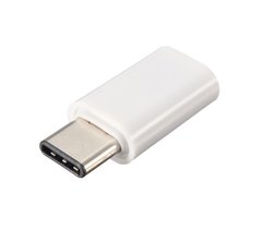 Перехідник USB3.1 Type-C --> Micro USB (OTG) білий S0626