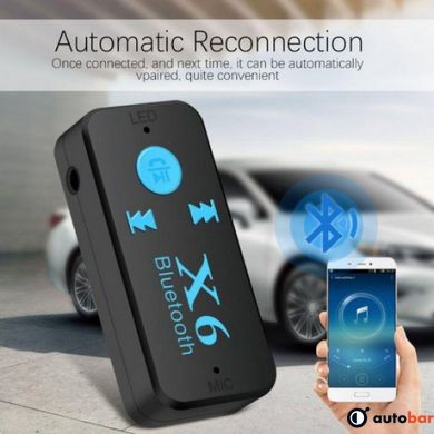 Бездротовий адаптер Bluetooth приймач аудіо ресивер BT-X6