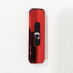 Запальничка електрична, електронна спіральна запальничка подарункова, сенсорна USB. Колір червоний