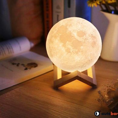 Нічник місяць, який світиться Moon Lamp 13 см