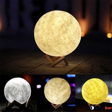 Нічник місяць, який світиться Moon Lamp 13 см