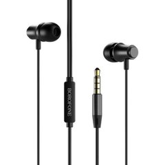 Навушники BOROFONE BM29 Sound edge universal earphones with mic Black BM29B