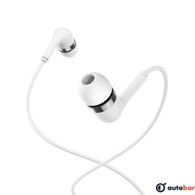 Навушники BOROFONE BM39 Refined chant universal earphones with mic White
