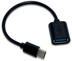 Перехідник USB3.1 Type-C --> USB 3.0 (OTG) 0.2м. чорний OEM S0808