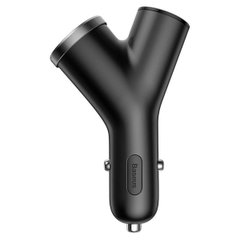 АЗП Baseus Y type dual USB+cigarette lighter extended car charger 3.1 A Black CCALL-YX01