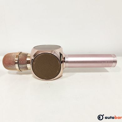 Бездротовий Bluetooth Мікрофон для Караоке Мікрофон DM Karaoke Y 63 + BT. Колір рожевий