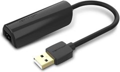 Перехідник USB 2.0 --> Ethernet RJ45 100 Mb чорний Vention CEGBB