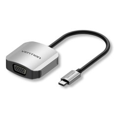 Перехідник USB3.1 Type-C --> VGA (F), 1080p 60Hz, кабель 0.15м, Vention TDFHB