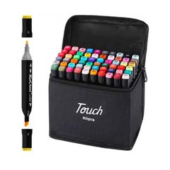 Набір маркерів скетч для малювання Touch 60 шт./уп. двосторонні професійні фломастери для художників