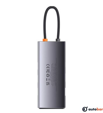 USB-Hub Baseus Metal Gleam Series 7-in-1 Multifunctional Type-C HUB Docking Station Gray （Type-C to HDMI*1+USB3.0*3+PD*1+VGA*1+RJ45*1） WKWG040013