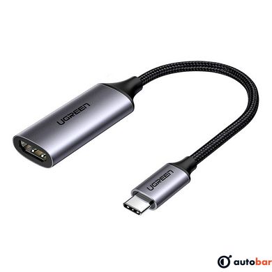 Перехідник USB 2.0 Type C --> HDMI V2.0 4K@60Hz 10 См CM297 UGREEN Сірий 70444