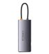 USB-Hub Baseus Metal Gleam Series 7-in-1 Multifunctional Type-C HUB Docking Station Gray （Type-C to HDMI*1+USB3.0*3+PD*1+VGA*1+RJ45*1） WKWG040013