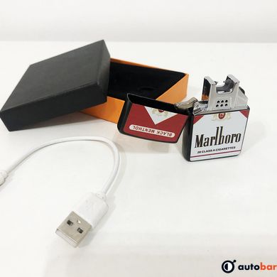 Електрозапальничка дугова від USB (ZGP 21 Мальборо) сенсорна запальничка на акумуляторі
