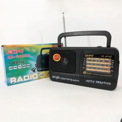 Радіоприймач Kipo KB-409 AC потужний радіо FM c usb живлення від батареї R20 або від мережі Чорний