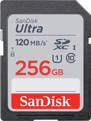SDXC (UHS-1) SanDisk Ultra 256Gb class 10 (120Mb/s) SDSDUN4-256G-GN6IN