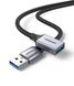 Кабель UGREEN US115 USB 3.0 Extension Cable Aluminum Case 0.5m (Black)(UGR-10494)