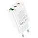 Мережевий зарядний пристрій HOCO C99A PD20W+QC3.0 three-port(2C1A) charger White