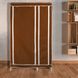 Шафа складна тканинна STORAGE WARDROBE KM-105 на 2 секції | Шафа розбірна з тканини | органайзер для одягу (106х45х170). Колір: коричневий