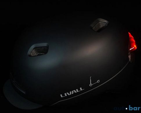 Захисний шолом Livall C20 (L) Midnight Black (57-61см), сигнал стопів