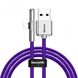 Кабель Baseus USB3.1 AM-Lightning M, 1 м, 1.5A, 90° з кольоровою індикацією Пурпуровий, (CAL7C-A05)