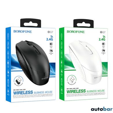 Миша BOROFONE BG7 Platinum 2.4G business wireless mouse White