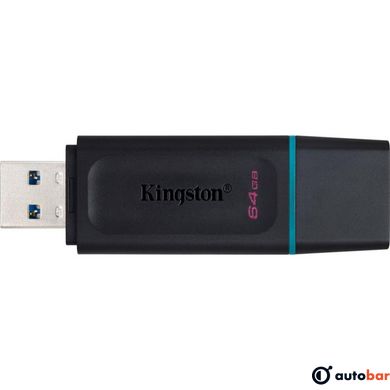 USB Flash Kingston 64GB USB 3.2 Gen1 DataTraveler Exodia, Black/Teal, Retail DTX/64GB#