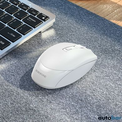 Миша BOROFONE BG7 Platinum 2.4G business wireless mouse White