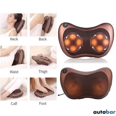 Масажна подушка Car and Home Massage Pillow, масажер для шиї автомобільний