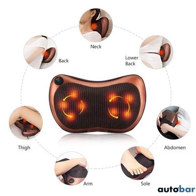 Масажна подушка Car and Home Massage Pillow, масажер для шиї автомобільний