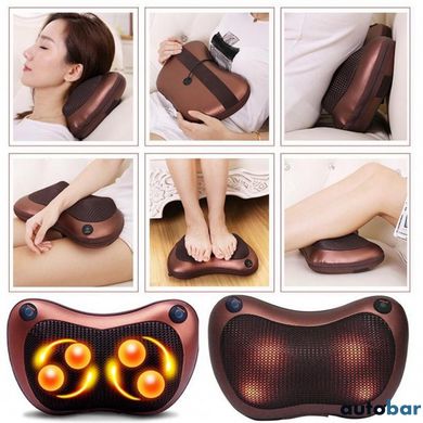 Масажна подушка Car and Home Massage Pillow, масажер для шиї автомобільний