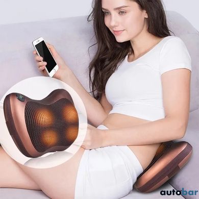 Масажна подушка Car and Home Massage Pillow, масажер для шиї автомобільний