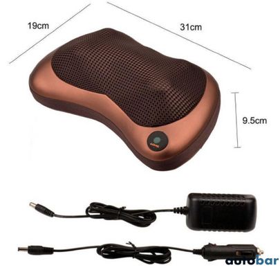 Масажна подушка Car and Home Massage Pillow, масажер для шиї автомобільний