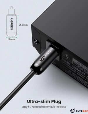 Аудіо кабель UGREEN AV122 Toslink Optical Audio Cable 2m (Black)(UGR-70892)