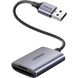 Картрідер UGREEN CM401 USB-A to SD/TF Memory Card Reader Alu Case(UGR-80887)