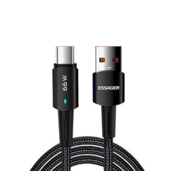 Кабель ESSAGER Sunset Type-C 6A USB charging and data Fully compatible cable 0.5m Black