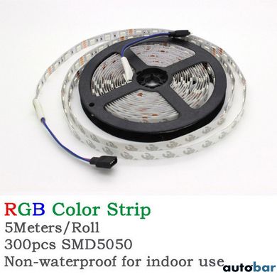 Світлодіодна стрічка SMD 5050 RGB LED 5 м IP65 з bluetooth wifi контролем. USB підключення