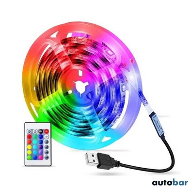 Світлодіодна стрічка SMD 5050 RGB LED 5 м IP65 з bluetooth wifi контролем. USB підключення