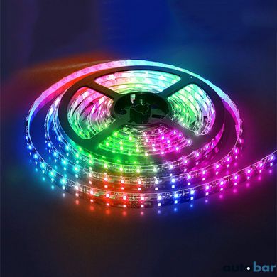 Світлодіодна стрічка SMD 5050 RGB LED 5 м IP65 з bluetooth wifi контролем. USB підключення