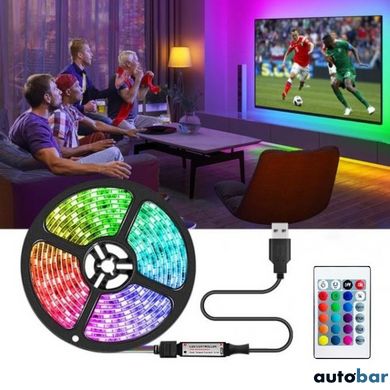 Світлодіодна стрічка SMD 5050 RGB LED 5 м IP65 з bluetooth wifi контролем. USB підключення