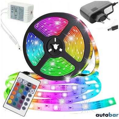 Світлодіодна стрічка SMD 5050 RGB LED 5 м IP65 з bluetooth wifi контролем. USB підключення