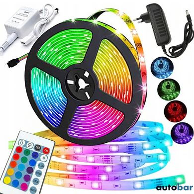 Світлодіодна стрічка SMD 5050 RGB LED 5 м IP65 з bluetooth wifi контролем. USB підключення