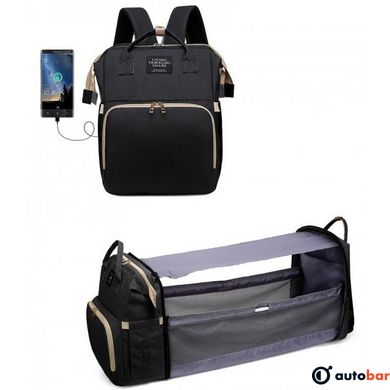 Універсальний рюкзак-ліжечко для мам для догляду за дітьми Living Traveling Share. Колір: чорний