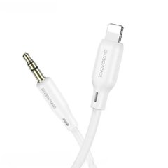 Аудiо-кабель BOROFONE BL18 iP silicone digital audio conversion cable White BL18W
