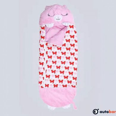 Спальний дитячий мішок 3в1 для сну подушка іграшка рознімний спальник 140х50 см на блискавці Happy Nappers