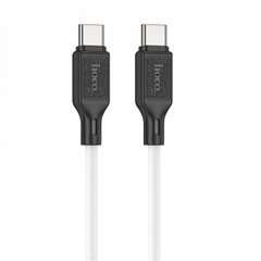 Кабель HOCO X90 Cool 60W silicone charging data cable for Type-C to Type-C White 6931474788474