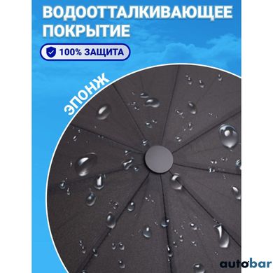 Парасолька преміум - Автоматична, чоловіча укріплена парасолька з дерев'яною ручкою.