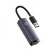 USB-Hub Baseus Lite Series Ethernet Adapter USB-A to RJ45 LAN Port (100Mbps) Black WKQX000001