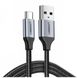 Кабель UGREEN US288 USB-A 2.0 to USB-C Cable Nickel Plating Aluminum Braid 1.5m (Black) (UGR-60127)