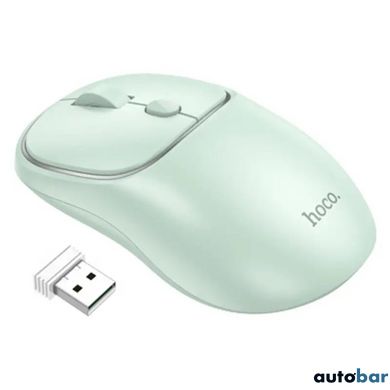 Миша Hoco GM25 Royal dual-mode business wireless mouse Light Green