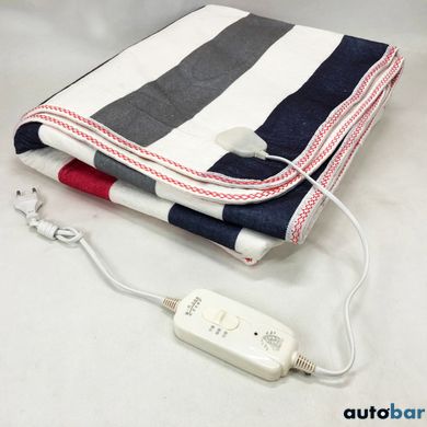 Електропростирадло електричне простирадло з підігрівом Electric Blanket 170х150см смужка ws17427